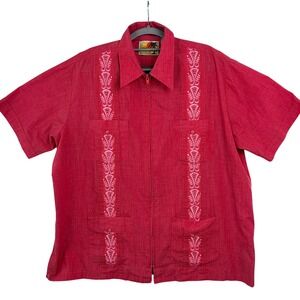 Haband Guayabera Shirt XL Red Good